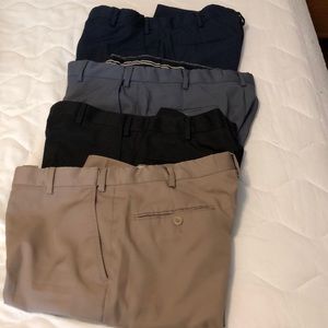 Jos. A. Bank Traveler Collection Men's Pants lot of four pairs  Size 34W x 30L